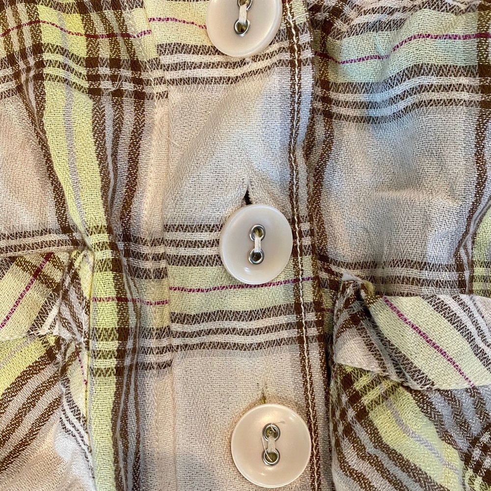 FREE PEOPLE It's The Good Life Plaid Top - Picture 7 of 10